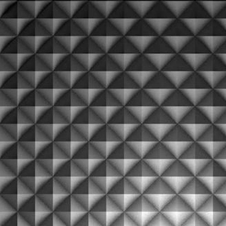 Motif 232 Octadres - Impression géométrique abstraite animée par projection de lumière - Contemporain Mixed Media Art par Joanie Lemercier