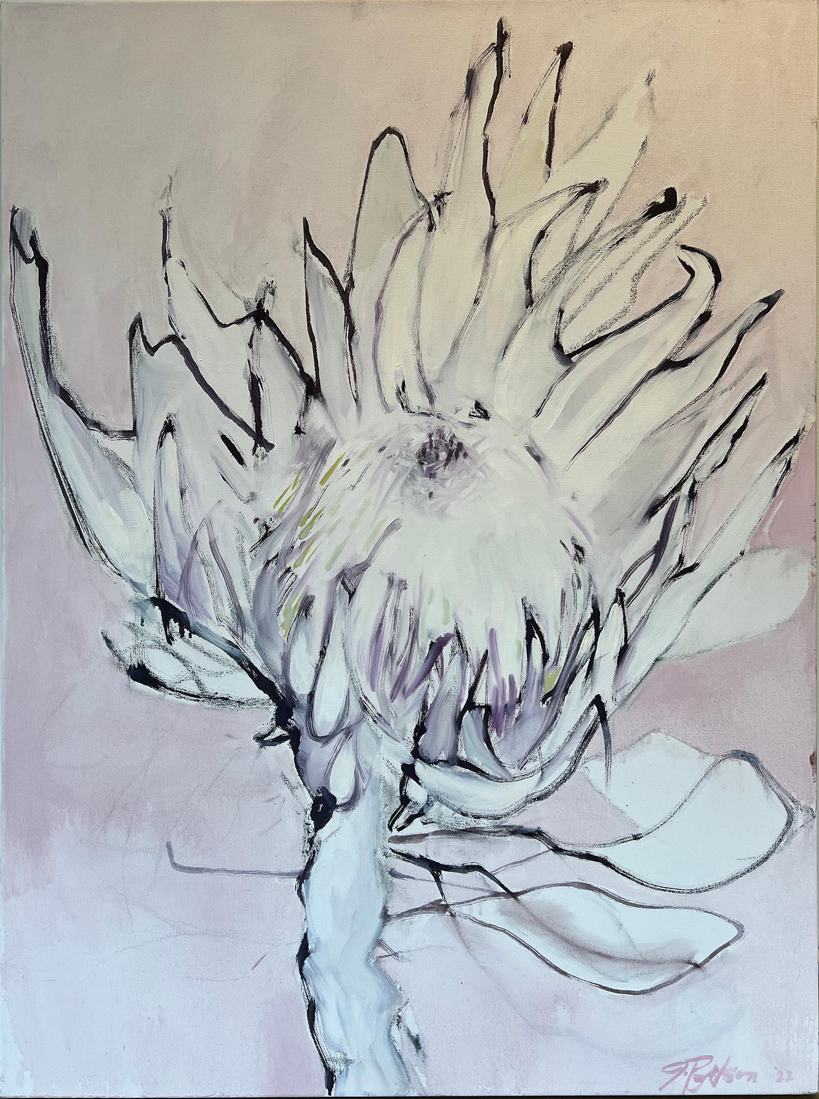 Love of Protea - Painting by JoAnn Belson
