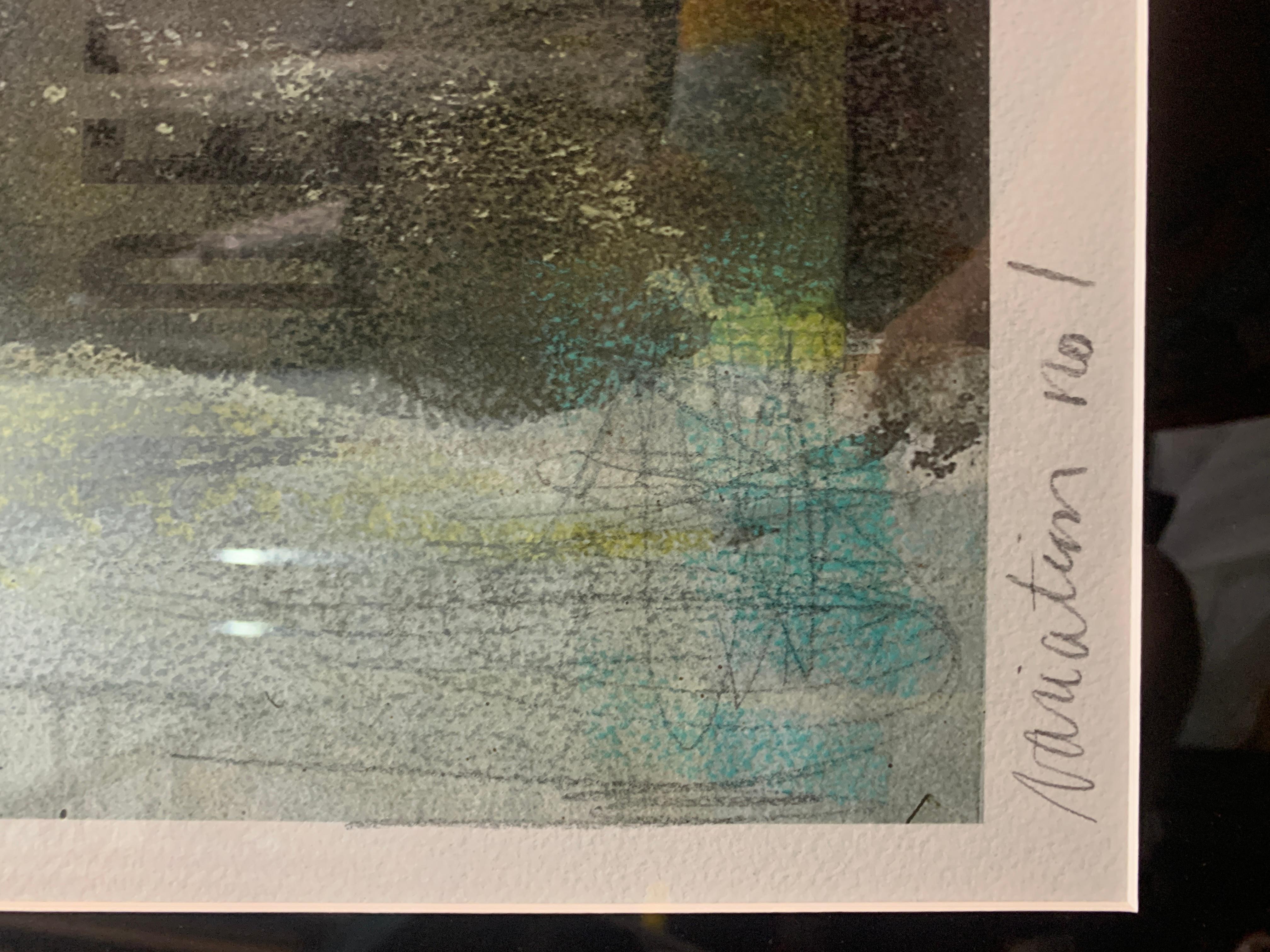 Le Cercle Rouge (Original) - Contemporary Mixed Media Art by Joann Côté