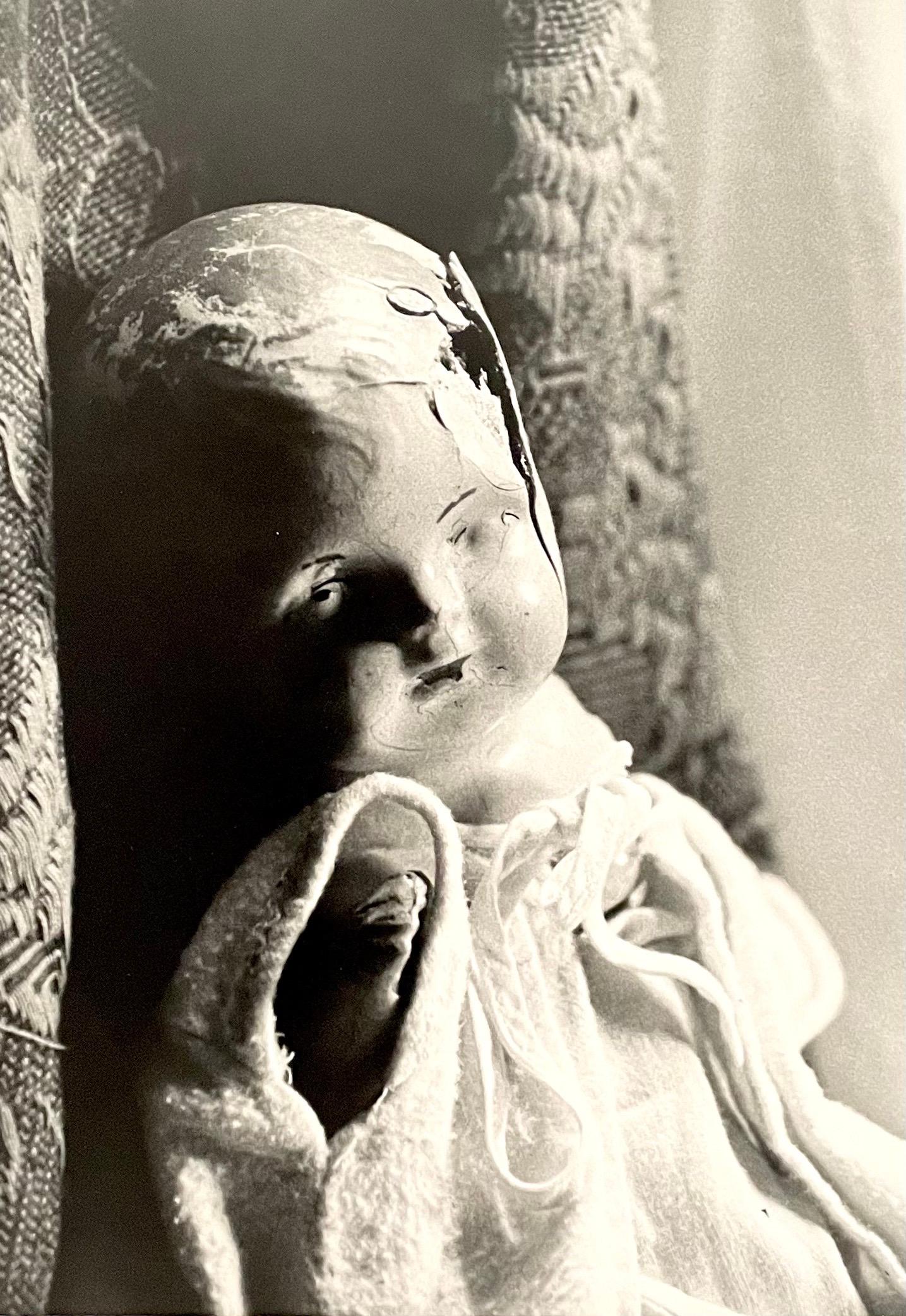 JoAnn Krivin Still-Life Photograph - Vintage Silver Gelatin Photograph Surrealist Doll Art Photo, Jazz Photographer 