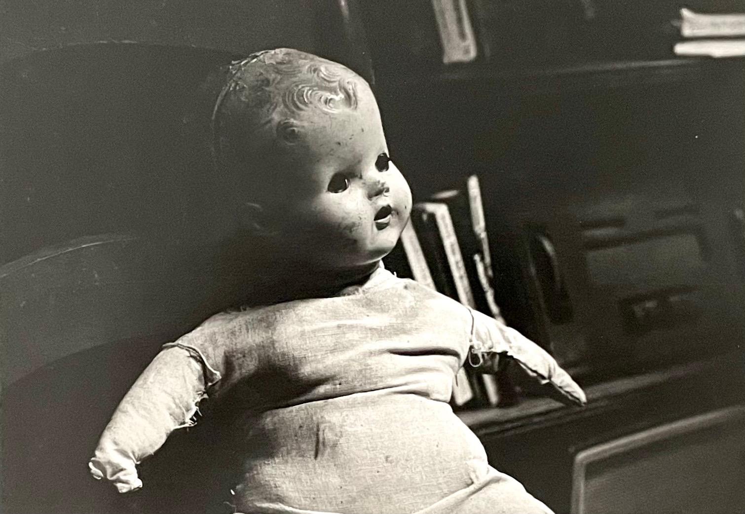 Vintage Silver Gelatin Photograph Surrealist Doll Art Photo, Jazz Photographer
