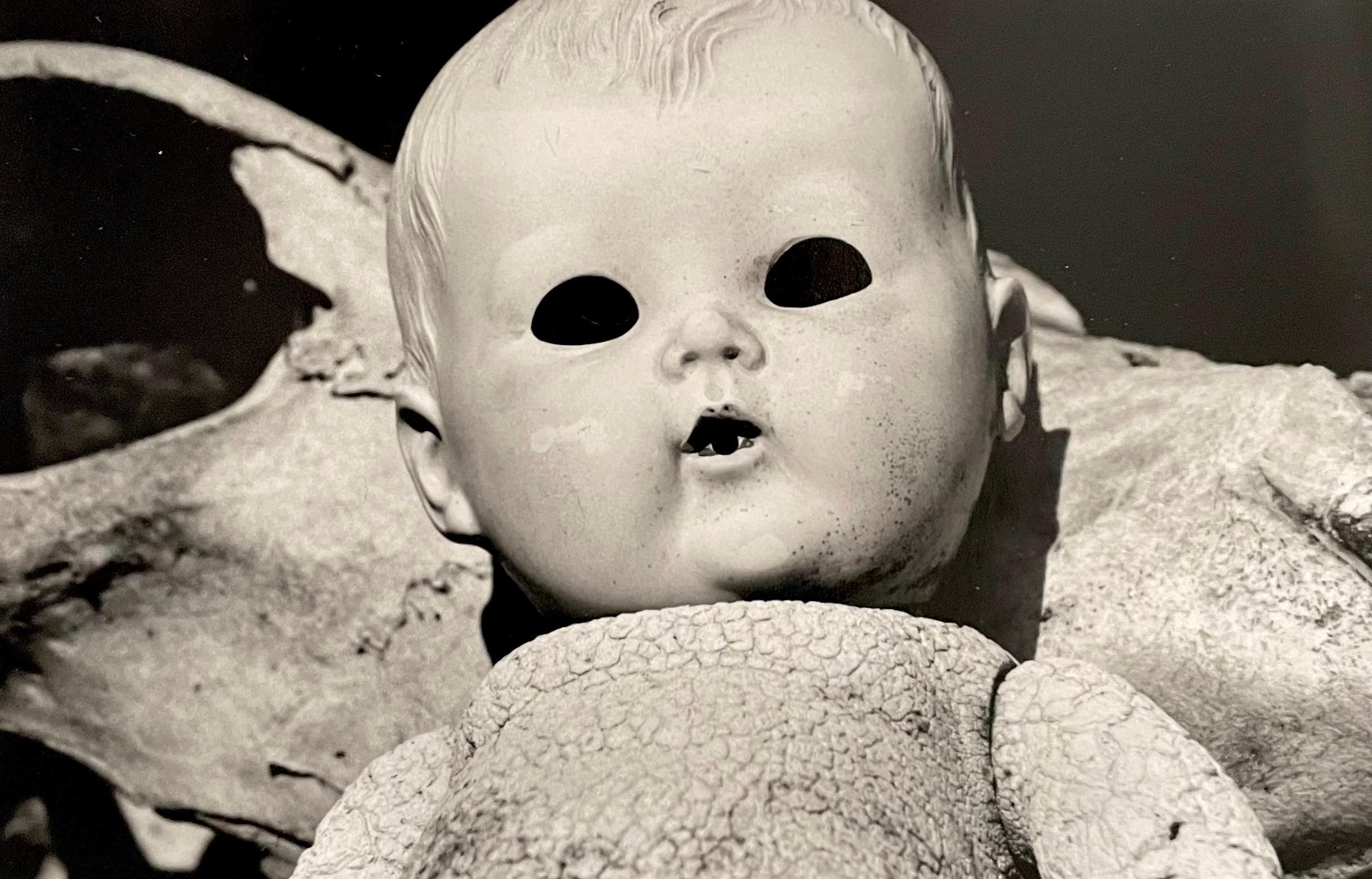 Vintage Silver Gelatin Photograph Surrealist Doll Art Photo, Jazz Photographer