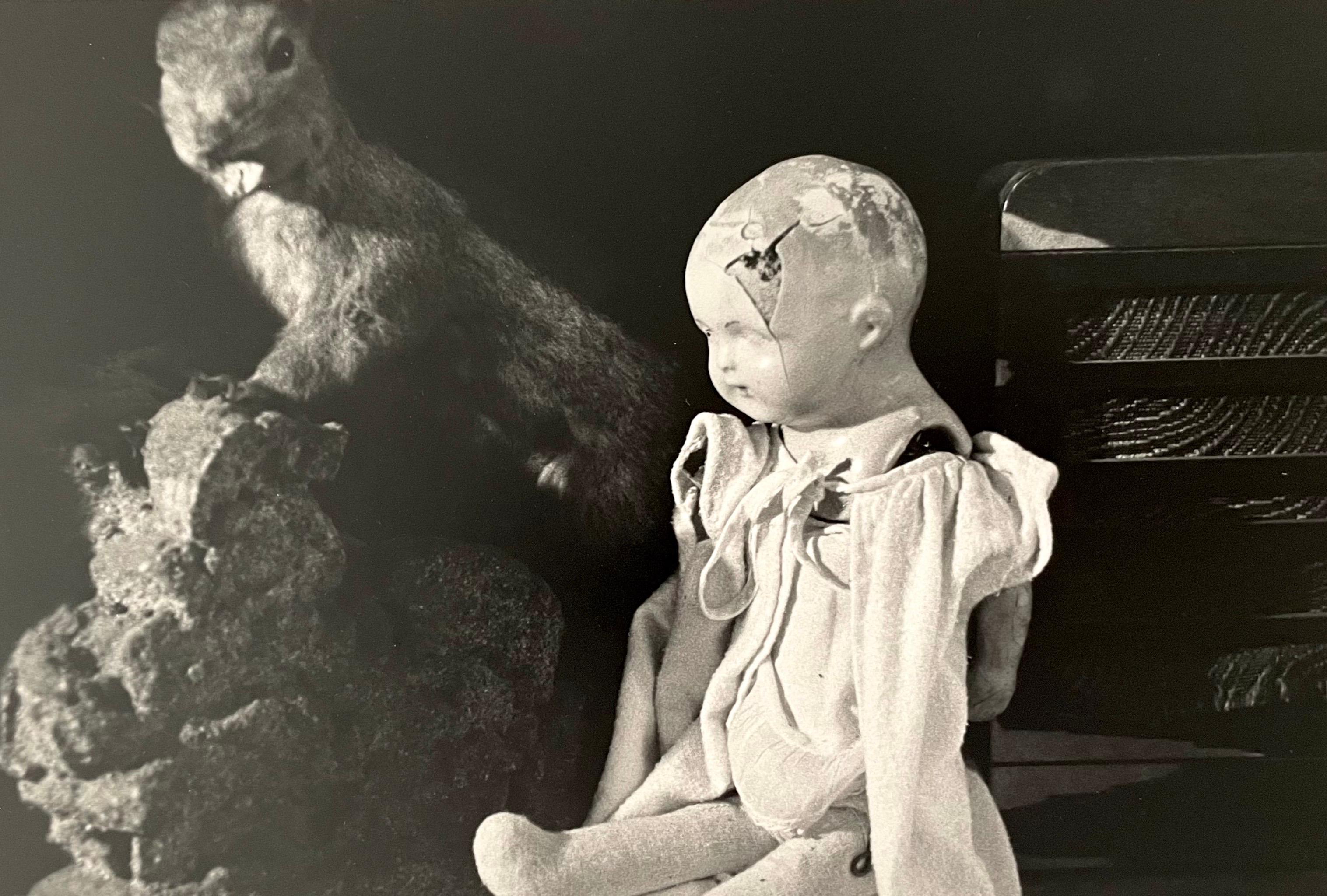 Vintage Silver Gelatin Photograph Surrealist Doll Art Photo, Jazz Photographer