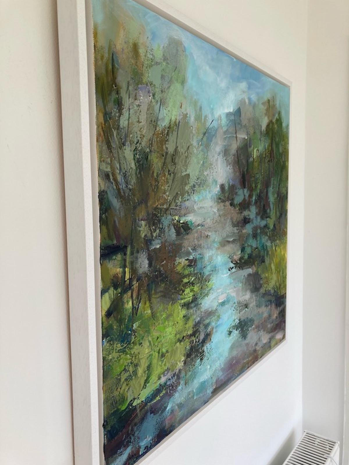 Devon Meander by Joanna Commings, Original landscape art, Devon, Nature For Sale 1