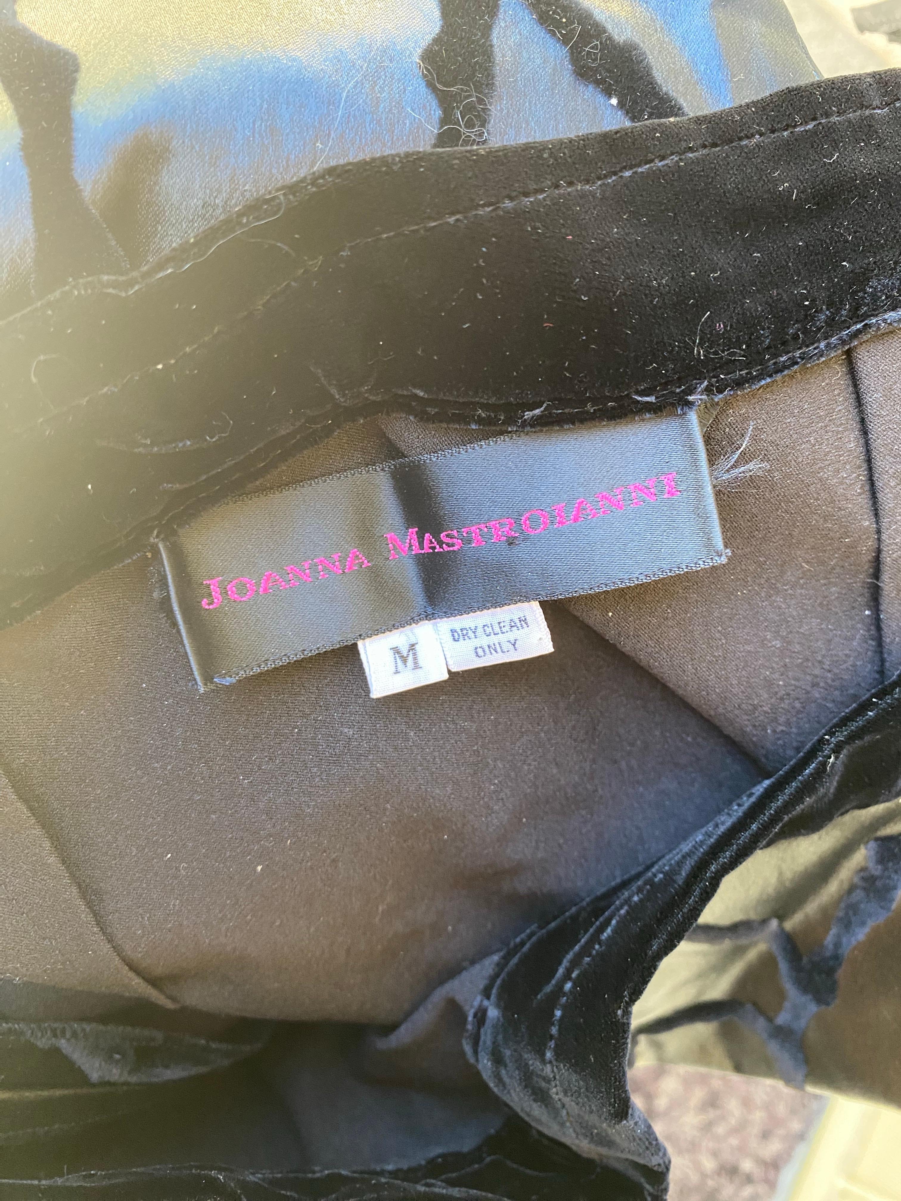 Joanna Mastroianni Collection Taft Schwarz Samt Sexy Bleistiftrock Größe M im Angebot 10