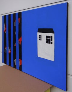 Bustle - Contemporary Expressive, Symbolic and  Minimalistic Painting