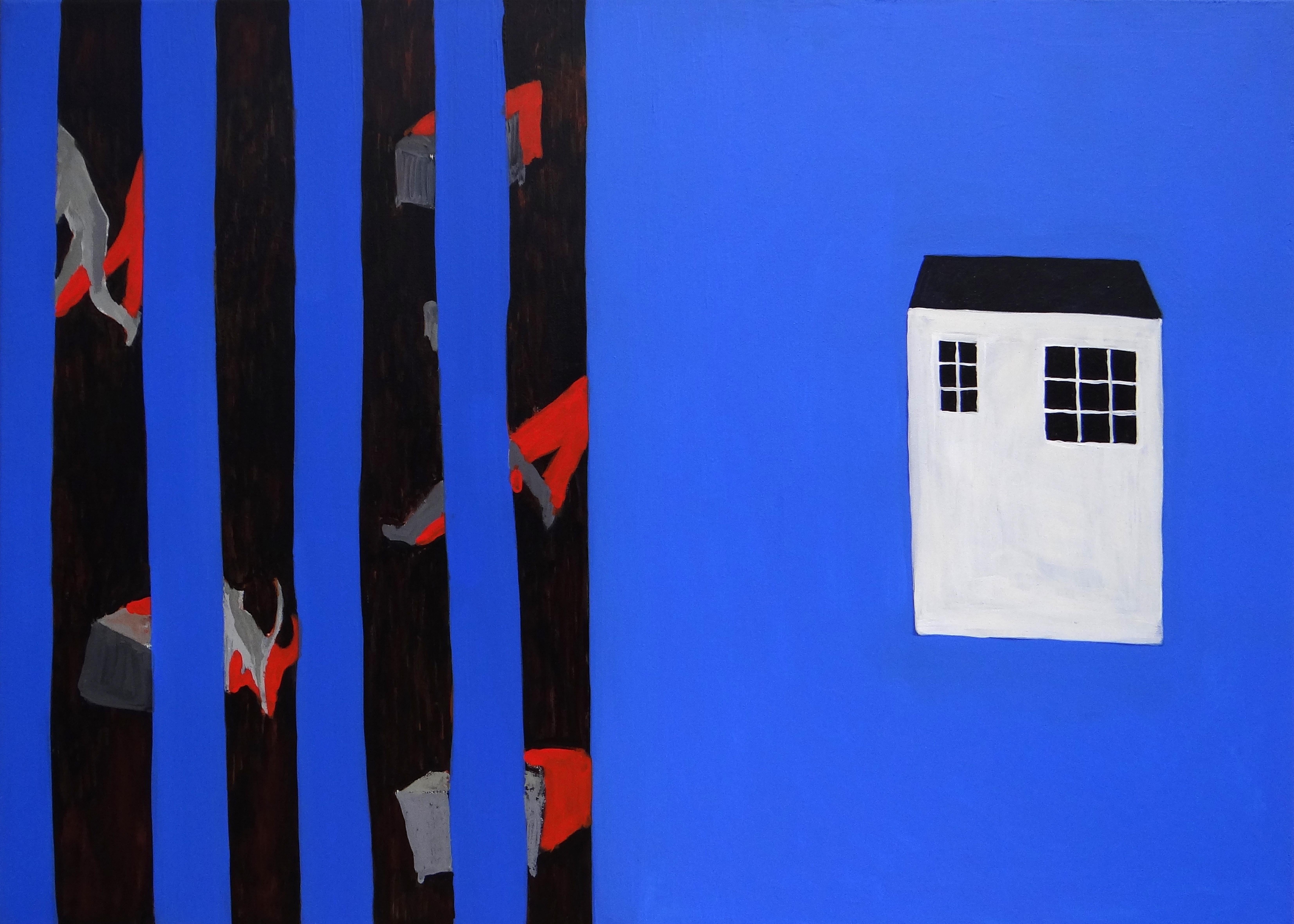 Landscape Painting Joanna Mrozowska - Bustle - Contemporary Expressive, Symbolic and  Peinture minimaliste