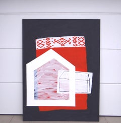 Cerrar  - Pintura Minimalista Expresiva Moderna, Gran Formato