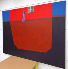 Recados - Pintura moderna expresiva minimalista y simbólica, gran formato