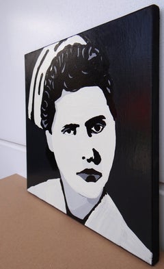 Ewa Matuszewska, Medical Orderly - Expressive, Symbolic Oil Potrait Painting