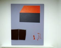 Extinguishing The Campfire - Contemporary Expressive Minimalistic Painting