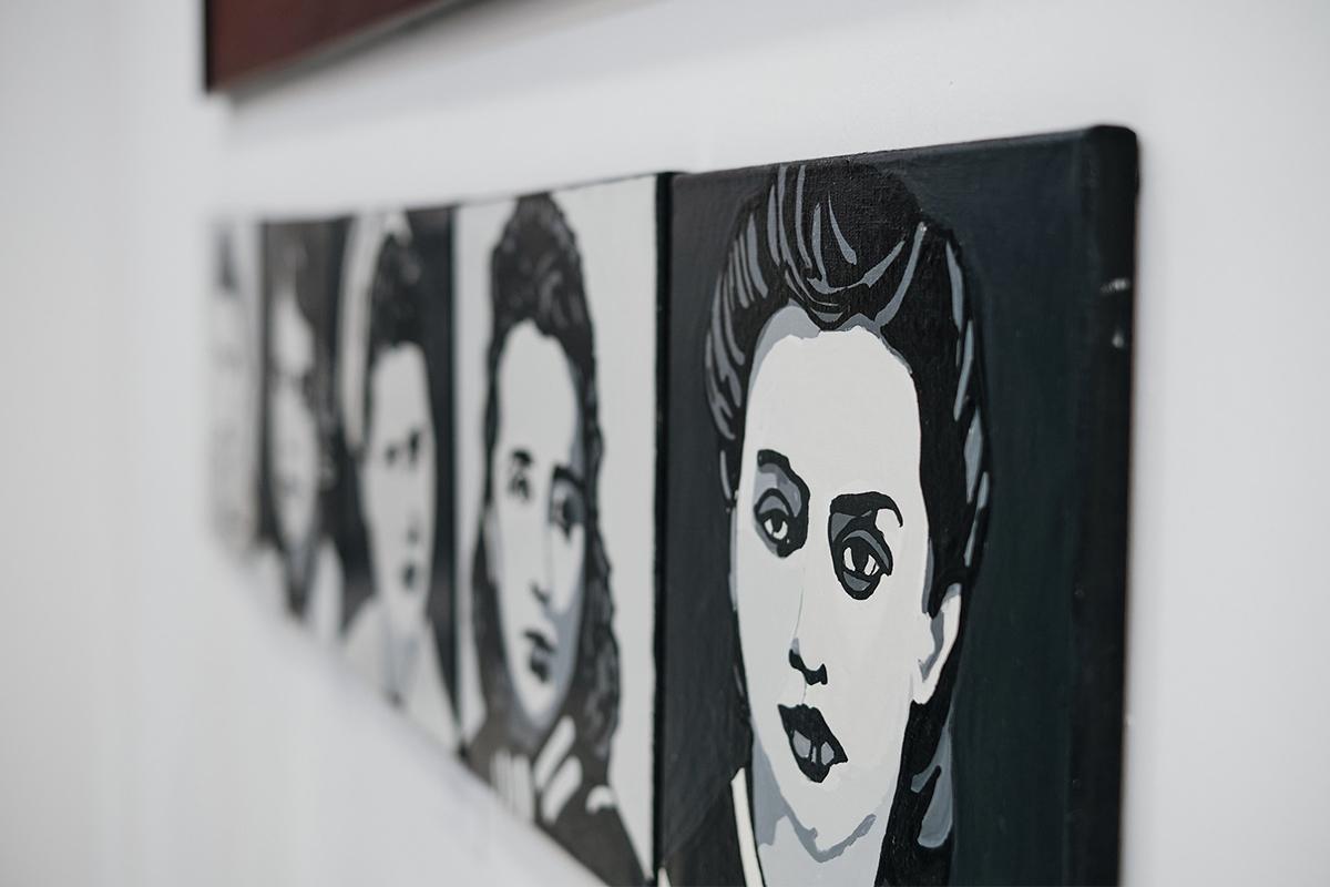 Janina Trojanowska-Zborowska - Retrato al óleo moderno, expresivo y simbólico en venta 5