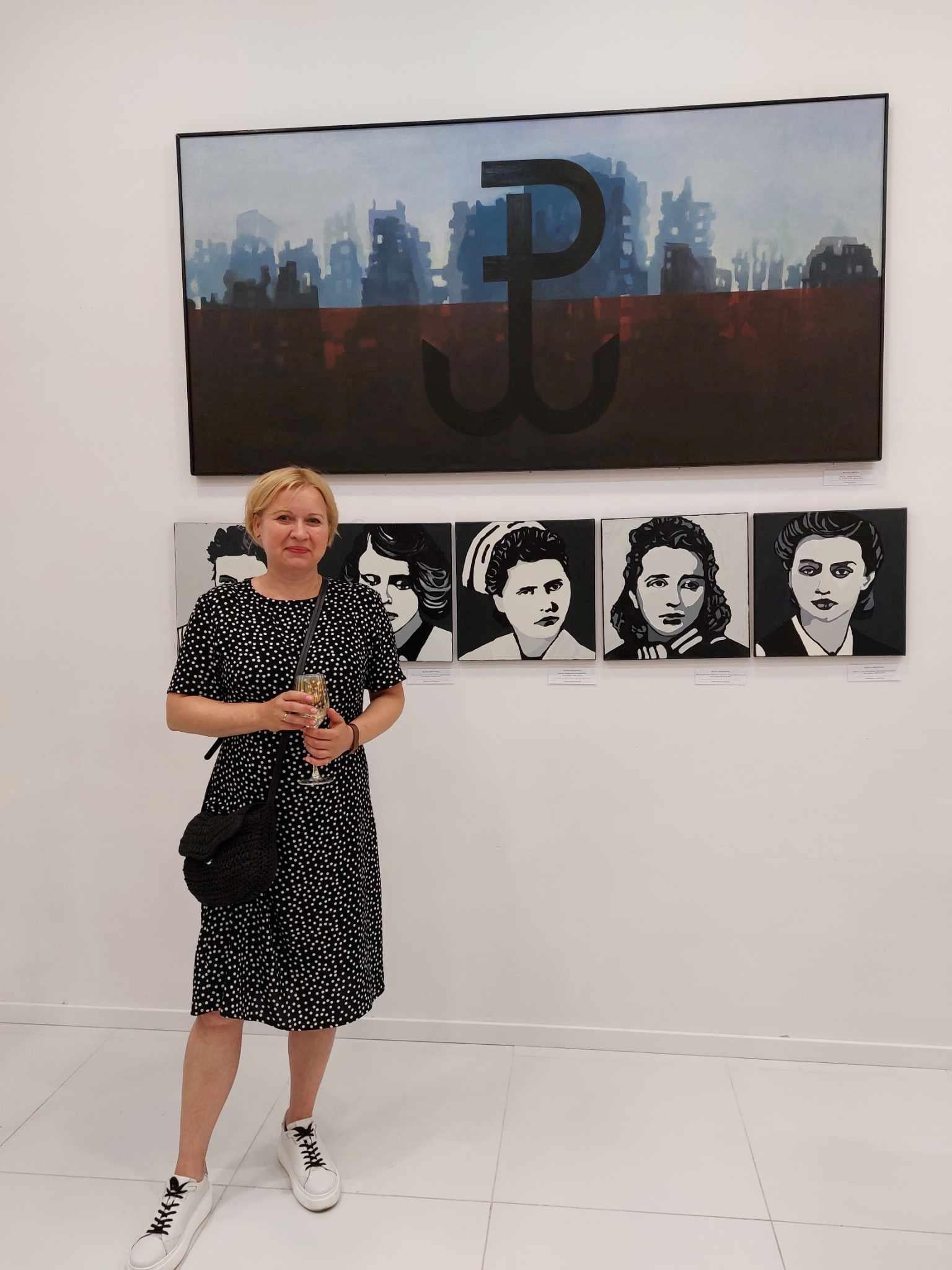 Janina Trojanowska-Zborowska - Retrato al óleo moderno, expresivo y simbólico en venta 4