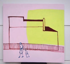 Postcard from Zacisze - Contemporary Expressive Minimalistic Painting