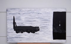 Rocket Launcher - Contemporary Expressive Symbolic and Minimalistic Painting