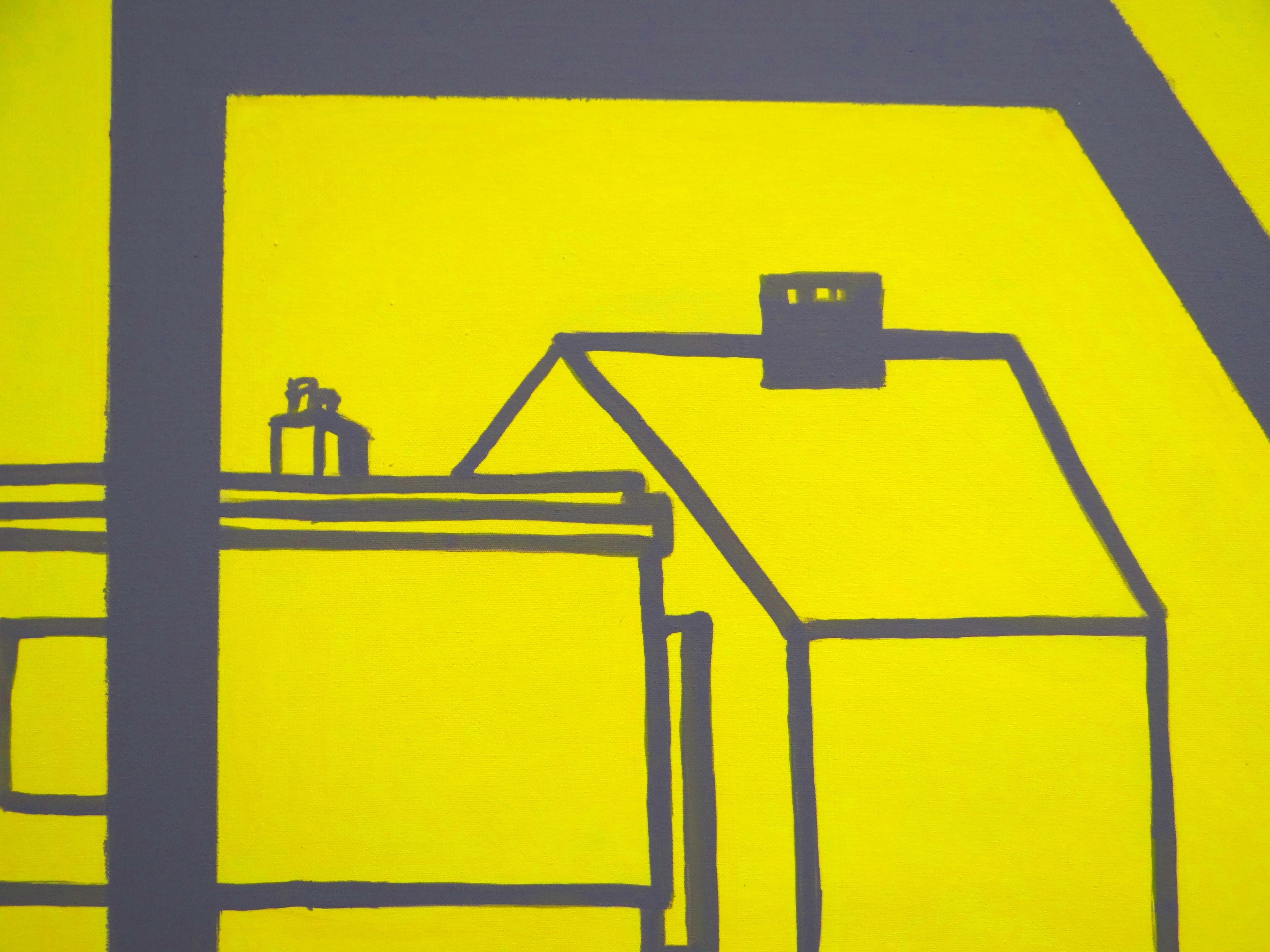 Diverse Superfici - Pittura Simbolica Espressiva e Minimalista Contemporanea - Figurative Painting Grigio di Joanna Mrozowska