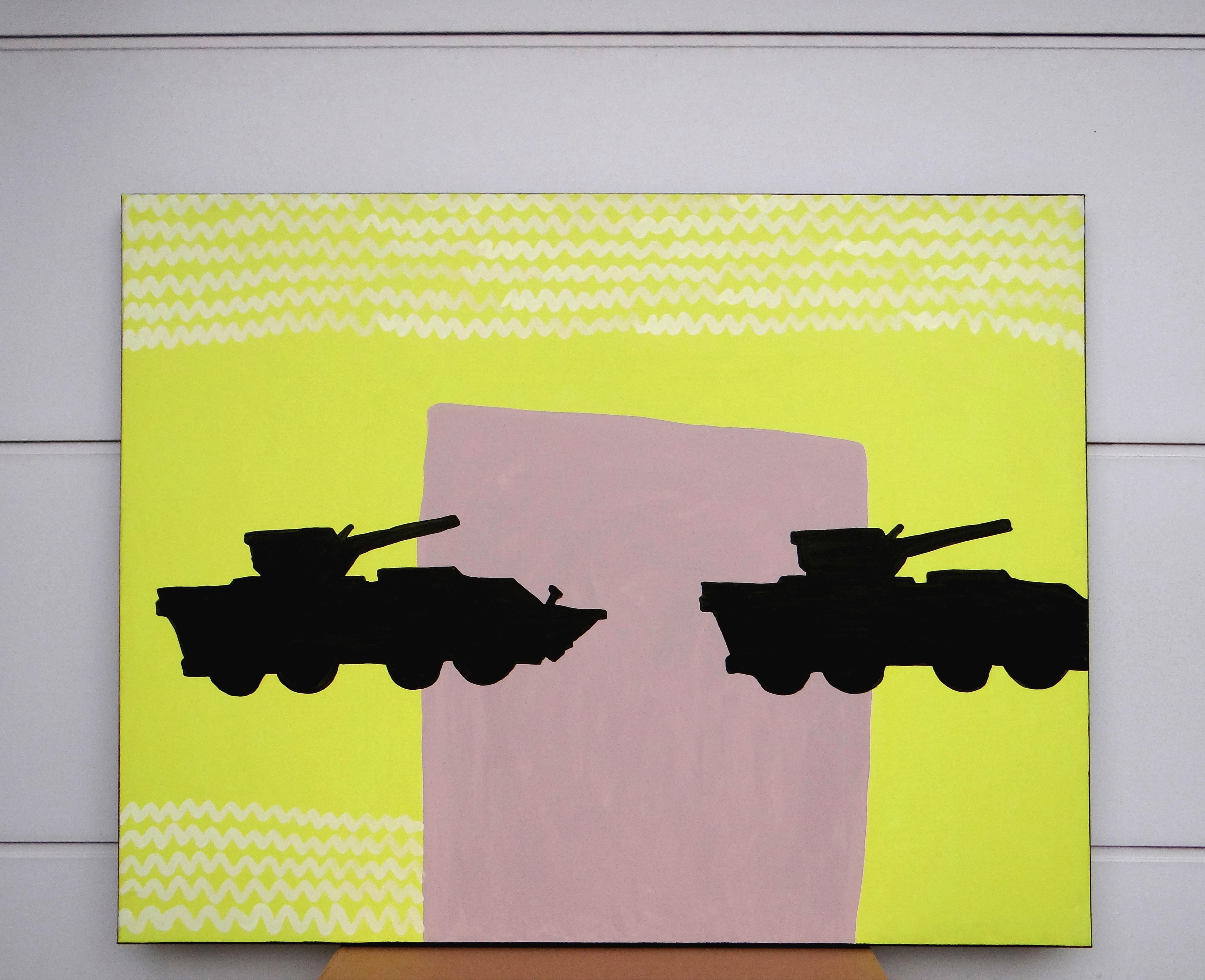 Silence - Peinture contemporaine expressive, symbolique et minimaliste - Painting de Joanna Mrozowska