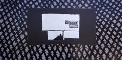 Villa 2 - Modern Expressive Minimalistic Painting, Large Format