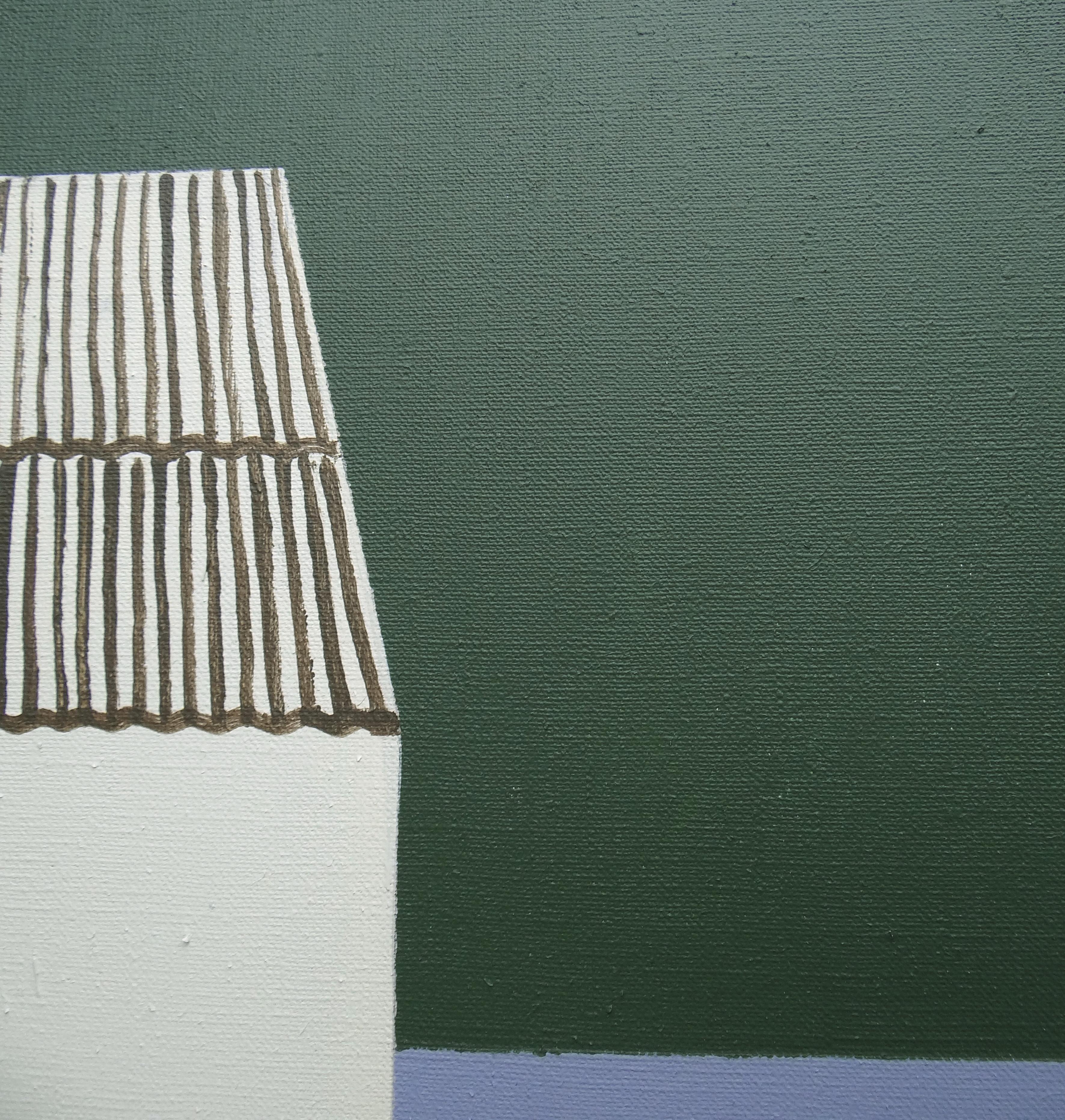 Quadro d'inverno, Natale - Pittura moderna espressiva, simbolica e minimalista - Painting Contemporaneo di Joanna Mrozowska