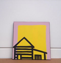 Casas de madera  - Expresiva, Simbólica y Contemporánea  Pintura minimalista