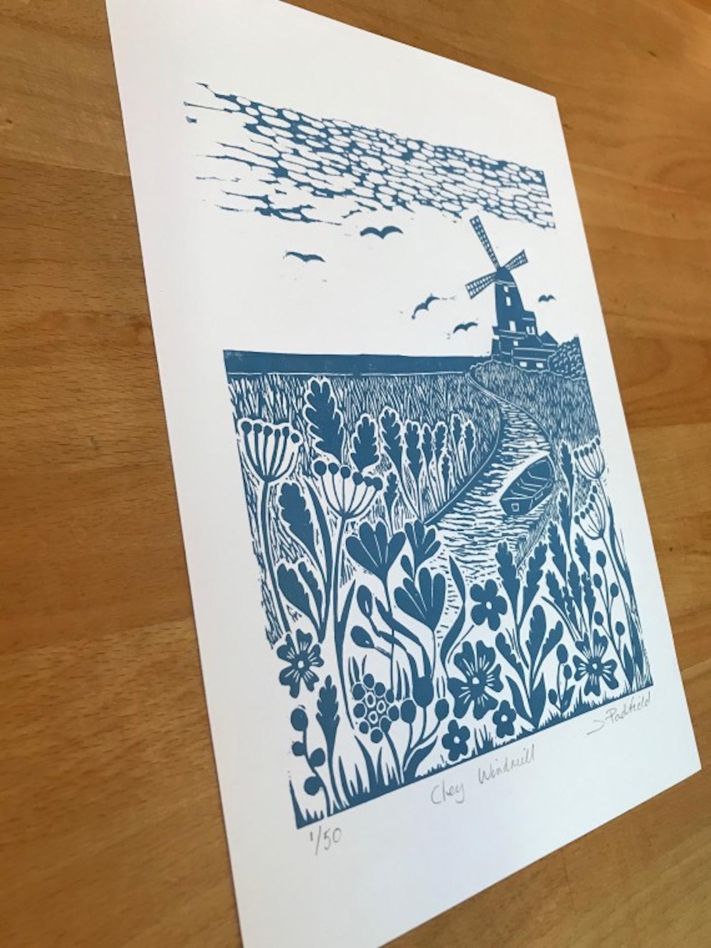 Diptyque Windmill, Joanna Padfield, estampes en édition limitée, paysage, abordable en vente 12