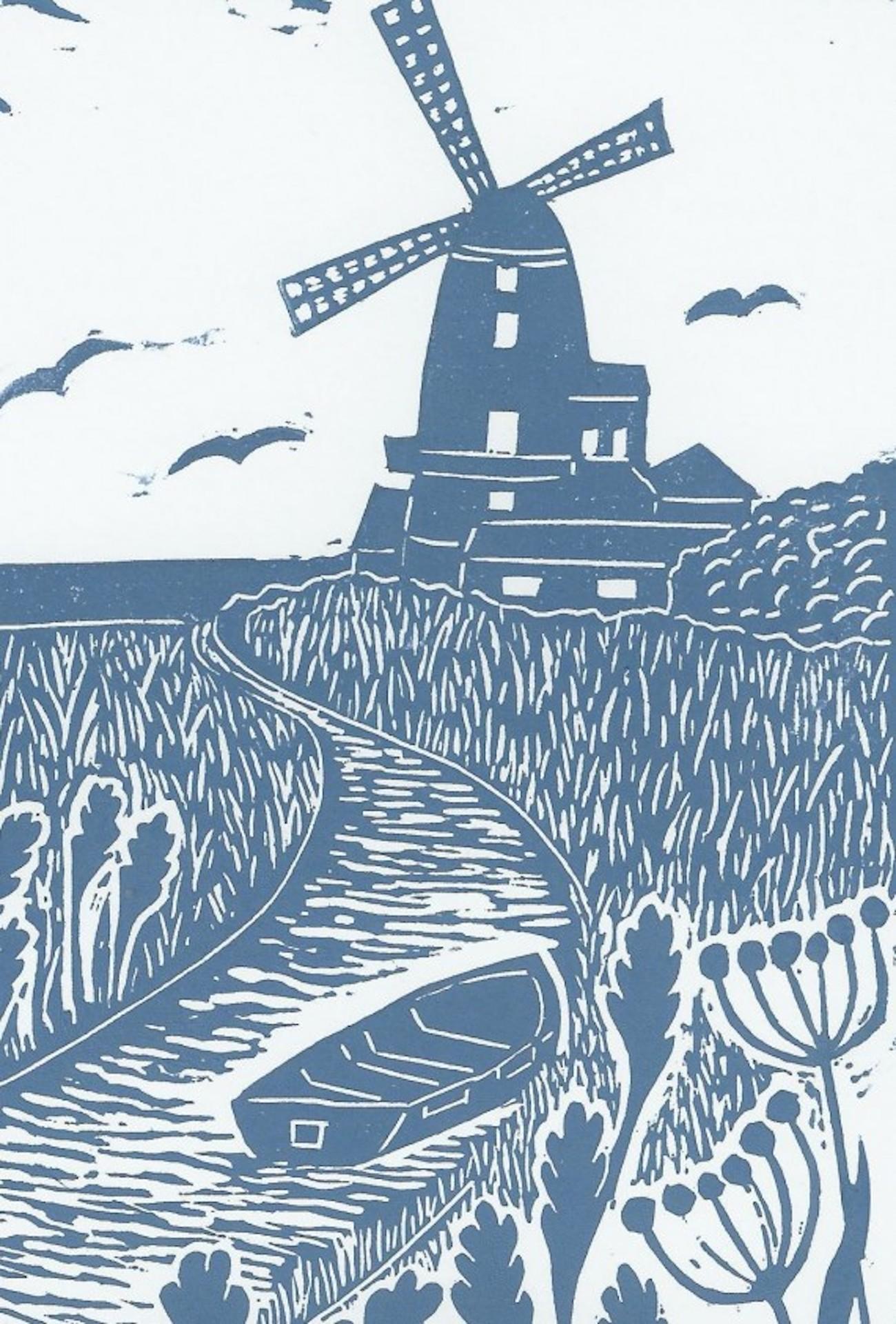 Diptyque Windmill, Joanna Padfield, estampes en édition limitée, paysage, abordable en vente 1