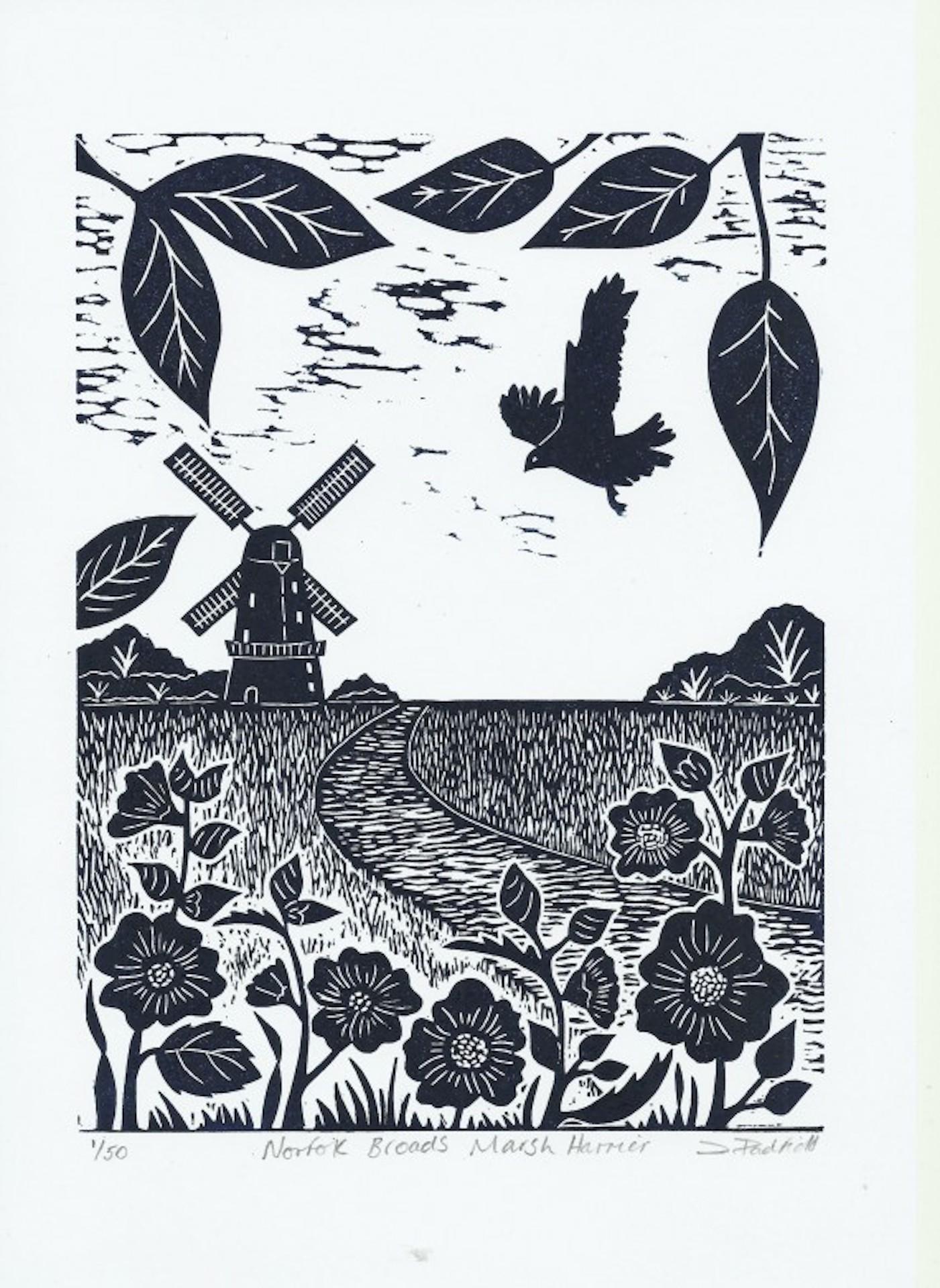 Diptyque Windmill, Joanna Padfield, estampes en édition limitée, paysage, abordable en vente 8