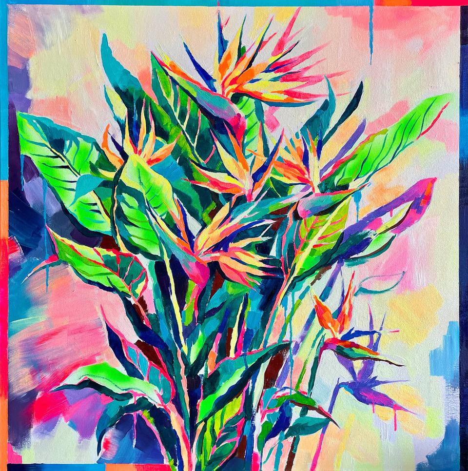 Portrait Painting de Joanna Pilarczyk - Aves del Paraíso