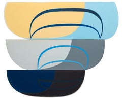 3 Part Variation No. 11 - Contemporary Abstract Acrylic Shaped Panels, 2017