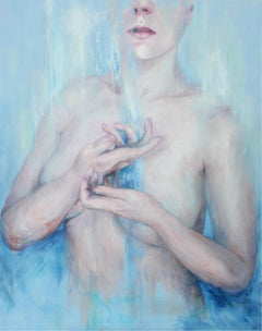 Energy. Contemporary figurative realistic acrylic on canvas painting, Nude