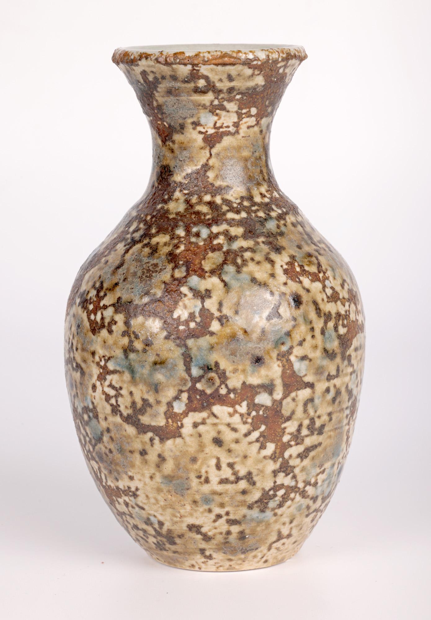 Joanna Wason Leach Pottery Mottle Glazed Studio Pottery Vase  For Sale 6