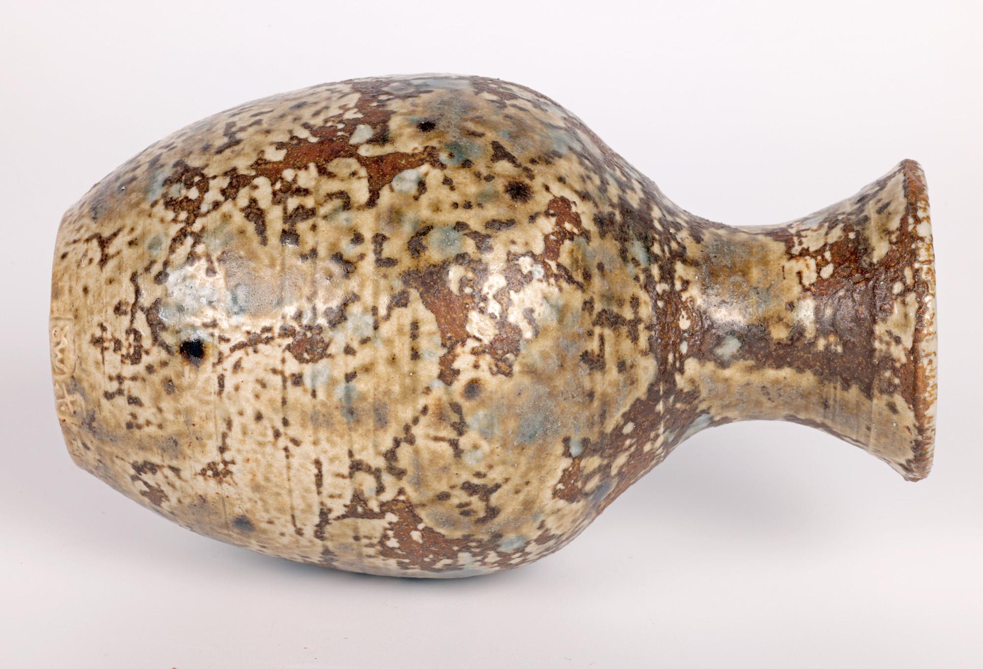 Joanna Wason Leach Pottery Mottle Glazed Studio Pottery Vase  For Sale 2