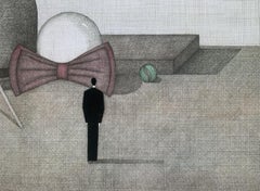 A magician. Figurative print, Symbolic Surrealism, Polish art