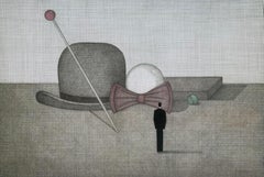 A magician. Figurative print, Symbolic Surrealism, Polish art