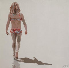 A distance. Figurative Acrylic Painting, Minimalism, Pop art, Polish art