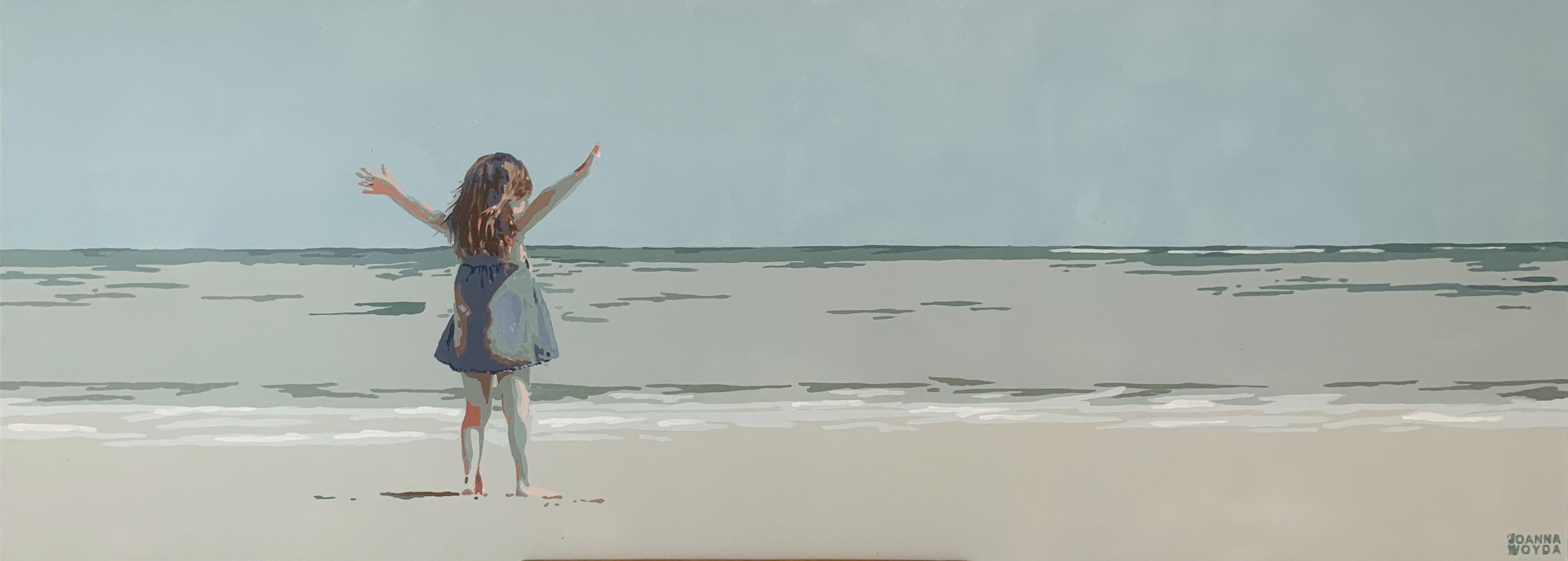 Una distanza. Pittura acrilica figurativa, Minimalismo, Pop art, Arte polacca