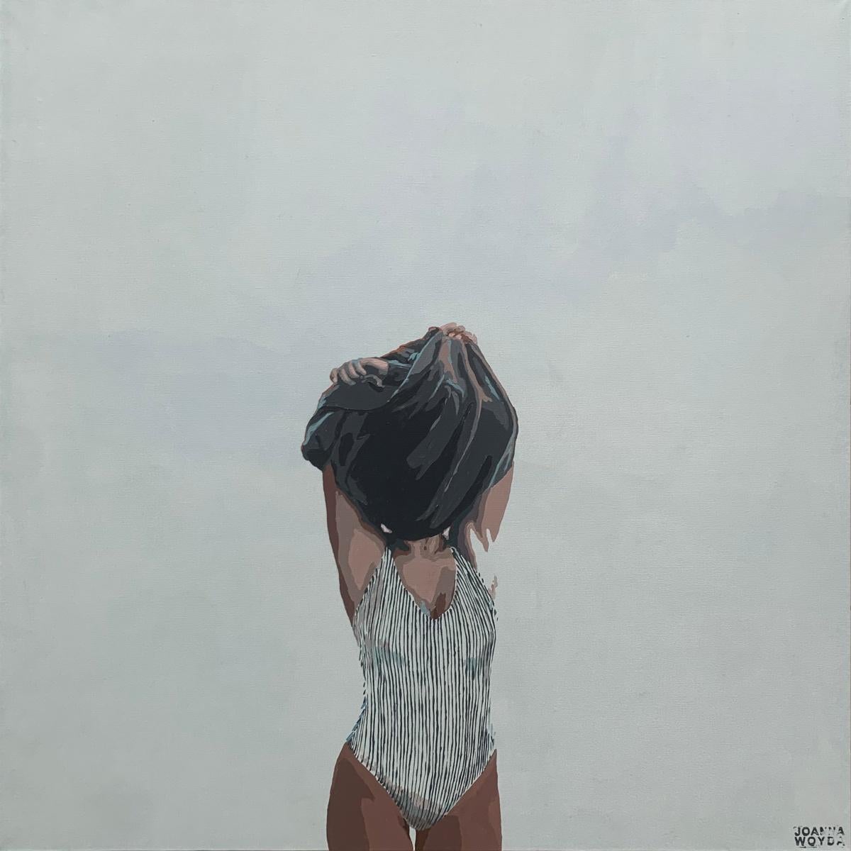 Figurative Painting di Joanna Woyda - Una camicia. Pittura acrilica figurativa, Minimalismo, Pop art, Arte polacca