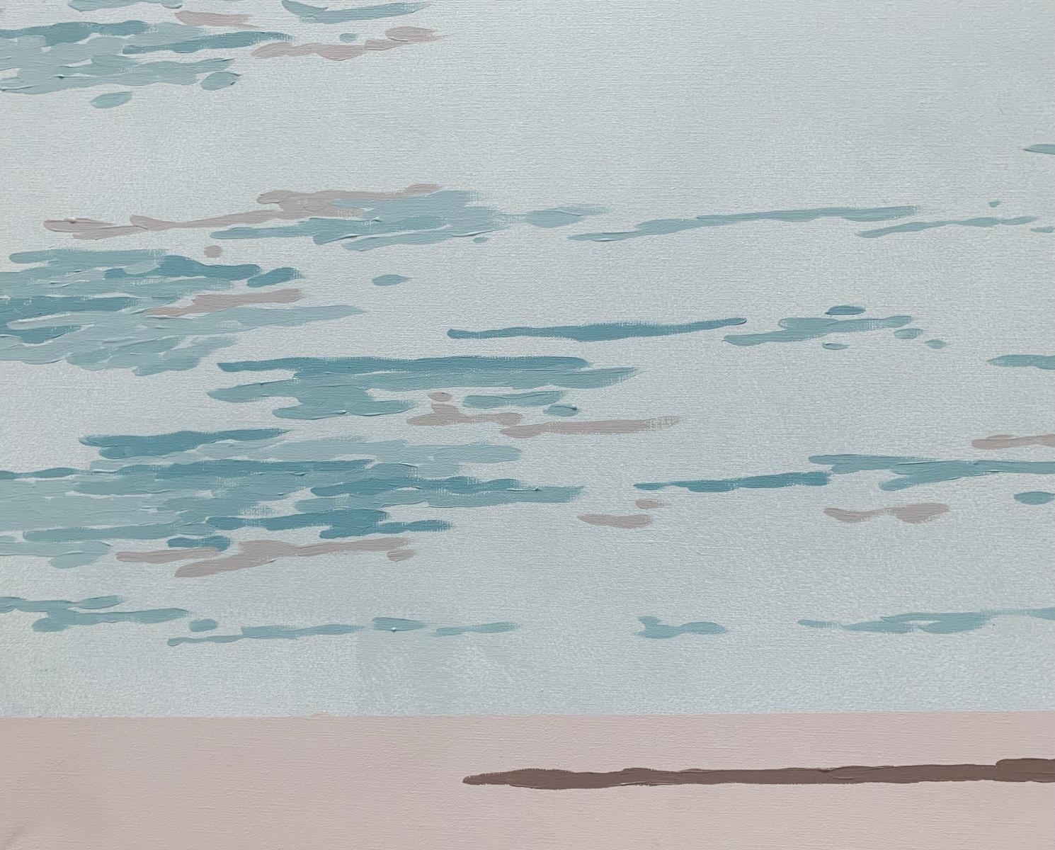 Una baby sitter. Pittura acrilica figurativa, Minimalismo, Pop art, Arte polacca - Painting di Joanna Woyda