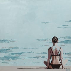 Una niñera. Pintura acrílica figurativa, Minimalismo, Arte pop, Arte polaco
