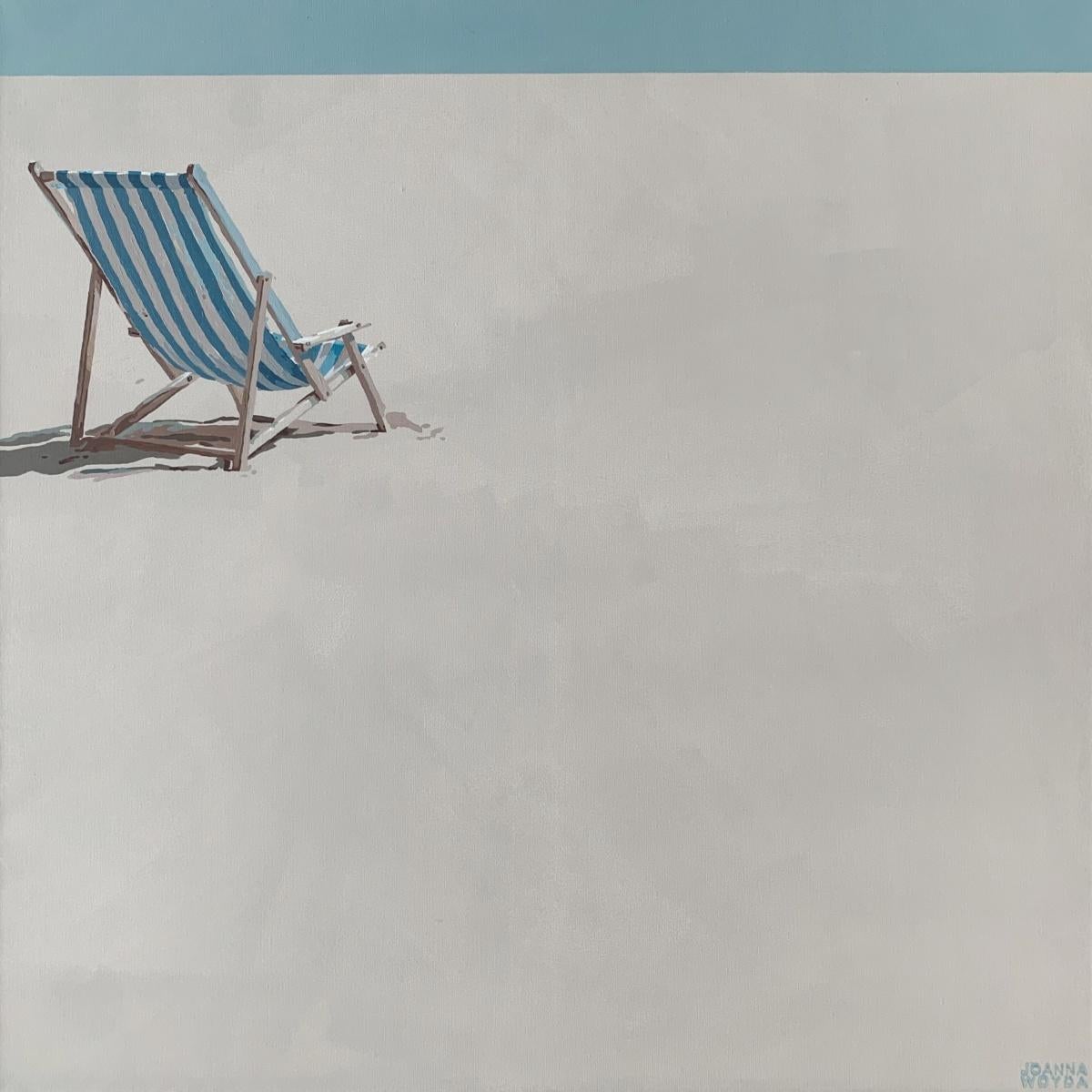 Una tumbona. Pintura acrílica figurativa, Minimalismo, Arte pop, Arte polaco