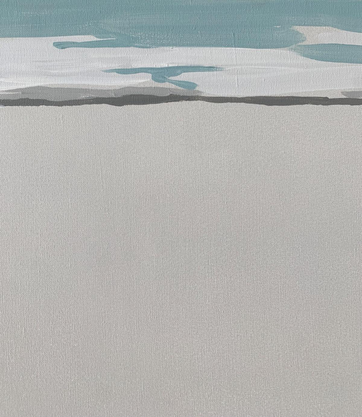 Una tabla de surf. Pintura acrílica figurativa, Minimalismo, Arte pop, Arte polaco - Painting de Joanna Woyda