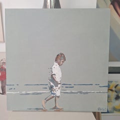 Une promenade. Peinture - Figuratif acrylique, minimalisme, pop art, art polonais
