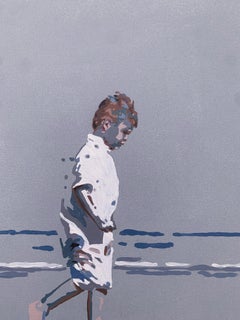 A walk. Figurative Acrylic Painting, Minimalism, Pop art, Polish art