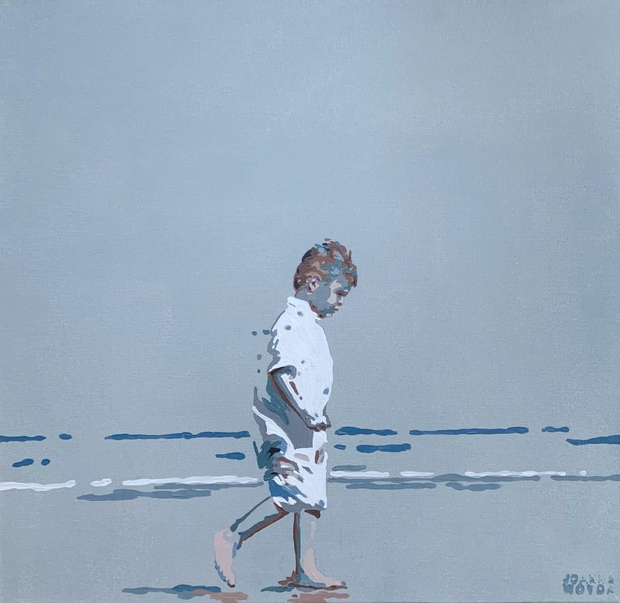Un paseo. Pintura acrílica figurativa, Minimalismo, Arte pop, Arte polaco