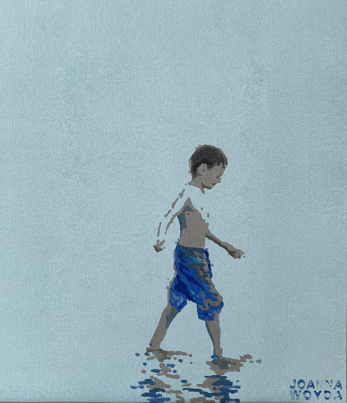 blue boy painting