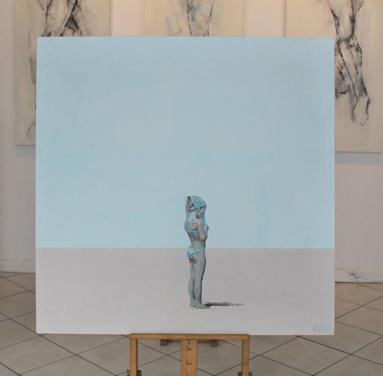 Joanna Woyda Girl with an ice cream XXI Century Acrylic Painting