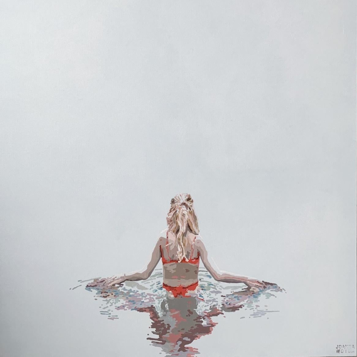 Immersing - Peinture figurative à l'acrylique - Minimalisme - Artiste polonais