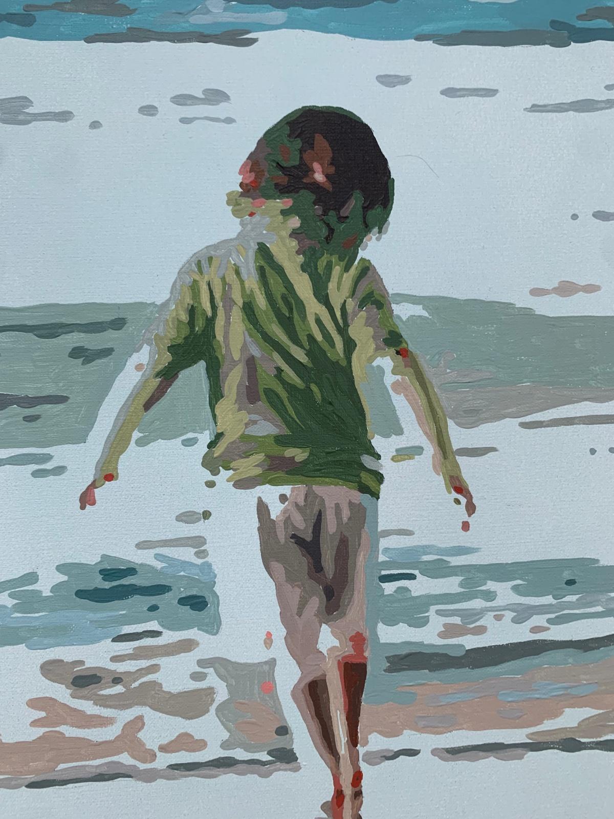 In verde. Pittura acrilica figurativa, Minimalismo, Pop art, Arte polacca - Painting di Joanna Woyda