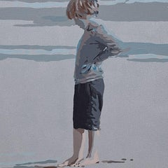 Nelle sfumature di grigio. Pittura acrilica figurativa, Minimalismo, Pop art