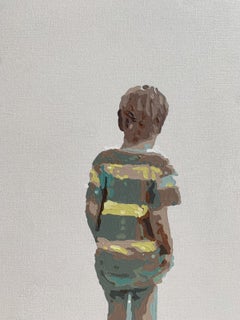 Into the distance. Figurative Acrylic Painting, Minimalism, Pop art, Polish art